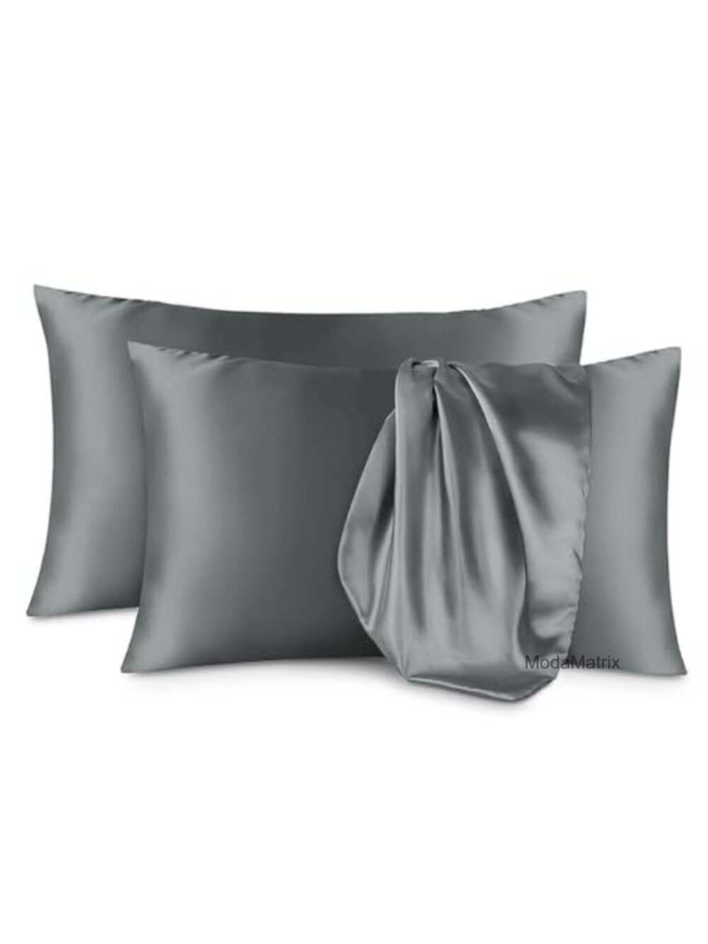 Satin Pillowcase Set for Hair & Skin, Queen Size Envelope Closure, Breathable